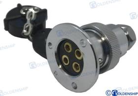 TD4 GS11025 - ENCHUFE ESTANCO 5 AMP. 4 POLOS